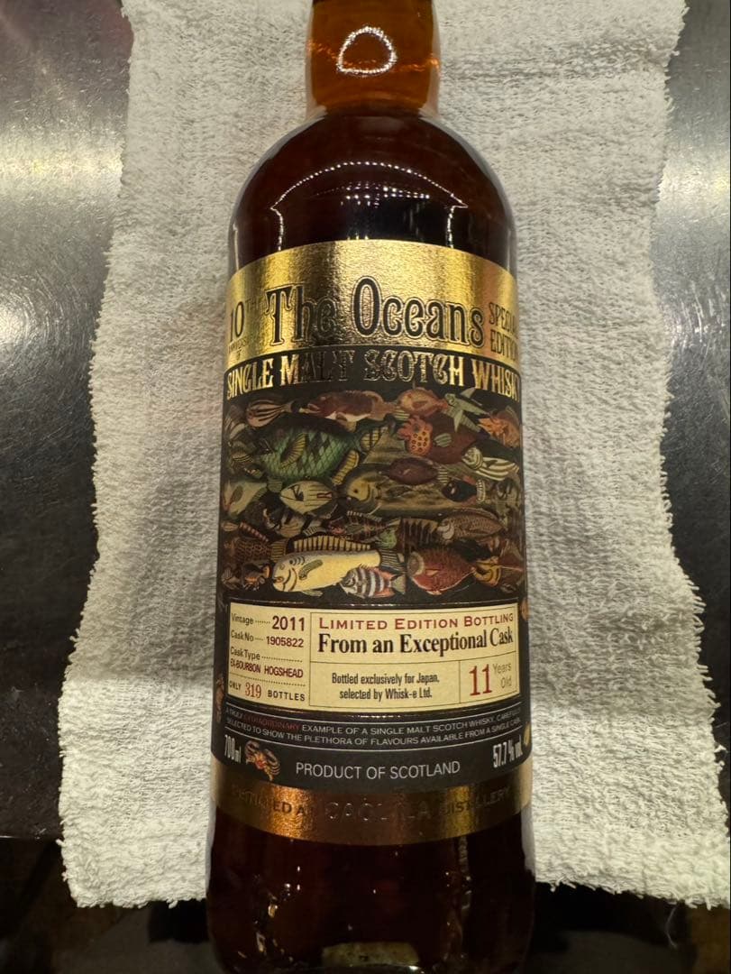 カリラ　11年　オーシャンズ10周年限定ボトル　スコッチウイスキー カリラ 11年 オーシャンズ10周年限定ボトル スコッチウイスキー