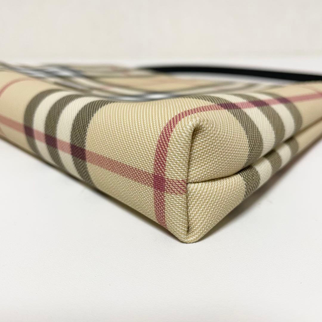 BURBERRY バーバリー ノバチェック アクセサリーポーチ ベージュ 美品