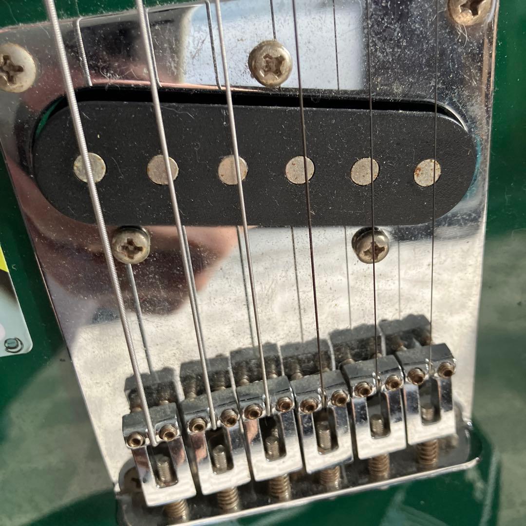 グリーン テレキャスタータイプ エレキギター Playtech