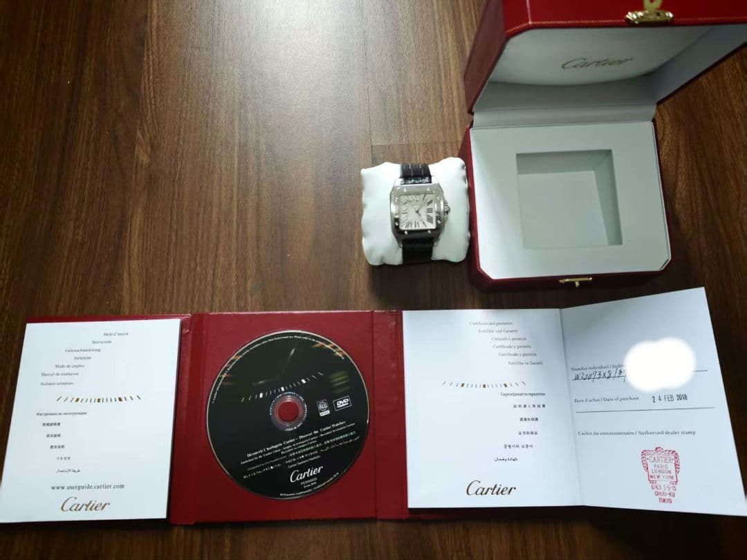 カルティエ CARTIER W20073X8　サントス100 LM 自動巻き