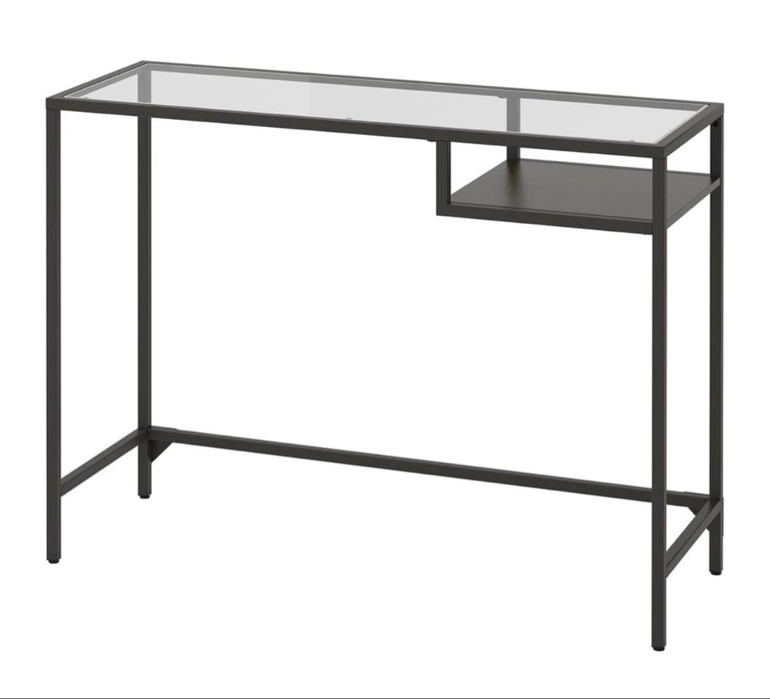 IKEA ガラス板デスク