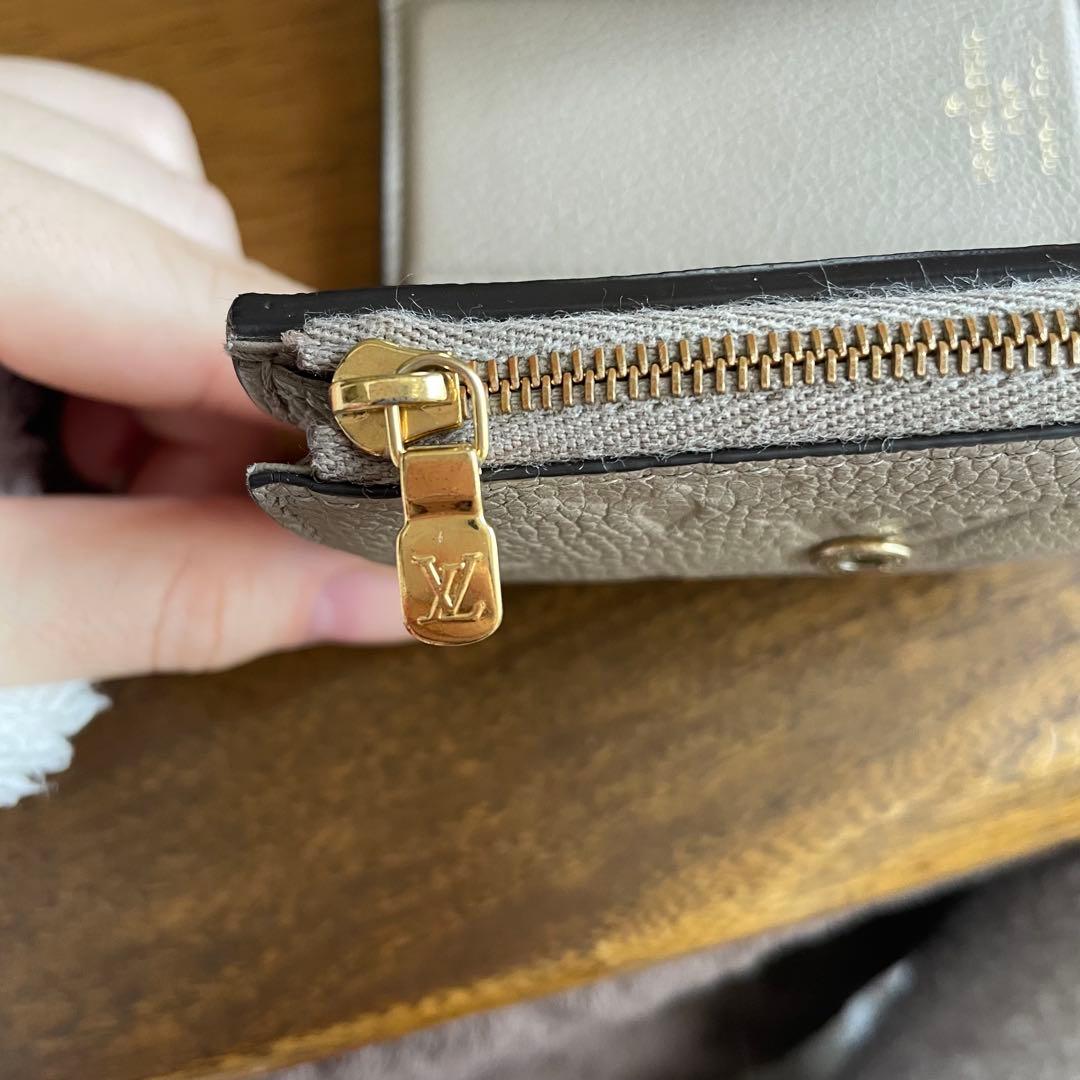 ひかるさん専用　LOUIS VUITTON グレー 三つ折り財布