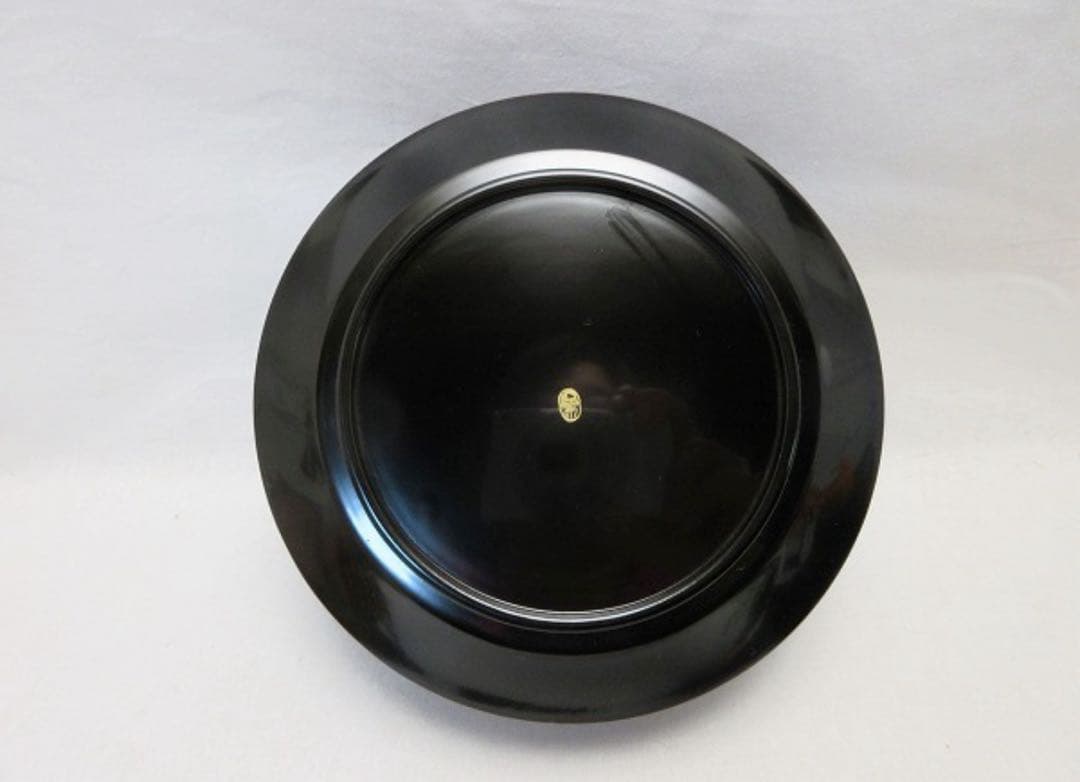 未使用 茶道具 平安象彦 木製溜塗 千筋菊紋 喰籠 菓子器 内黒 底印 共箱