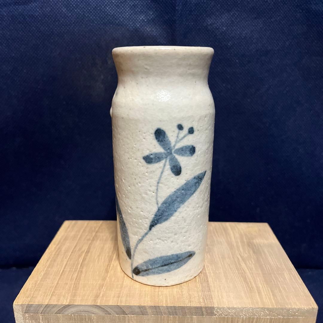 一輪差し／瀬戸焼／智之作／古染花