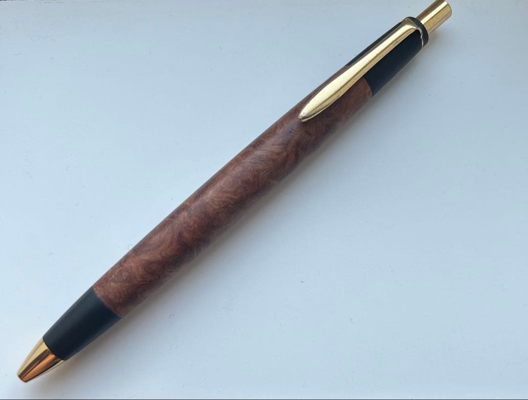 ボナンペン 花梨瘤 真鍮金具 0.5mm シャーペン 新品未使用】ボナン