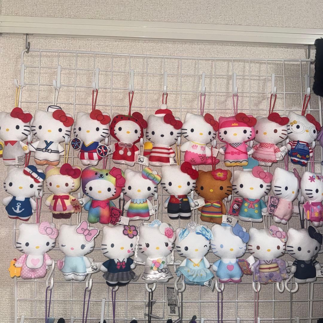 マクドナルド ハローキティ50周年 マスコット ぬいぐるみ