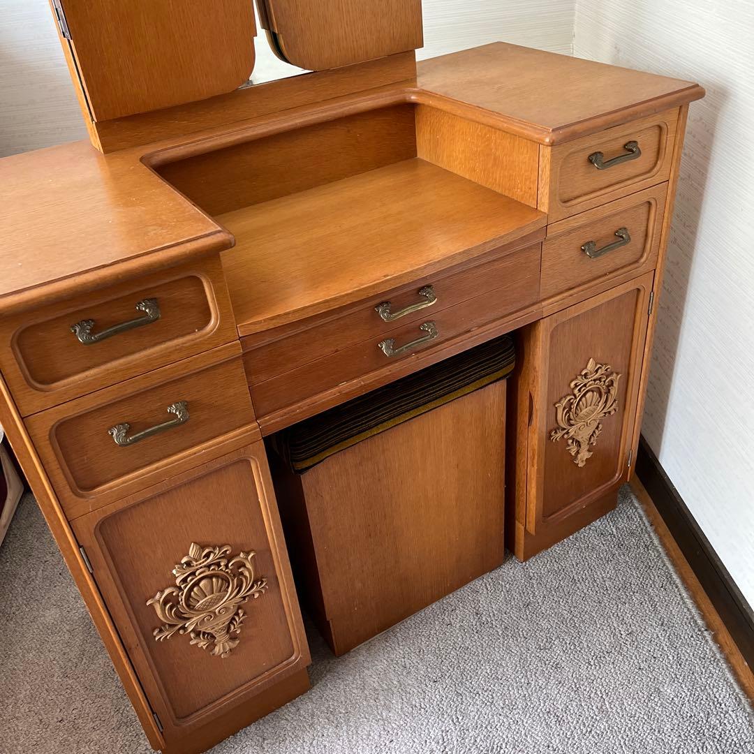 三面鏡 ドレッサー 昭和レトロ 品】昭和レトロ 三面鏡(ドレッサー)