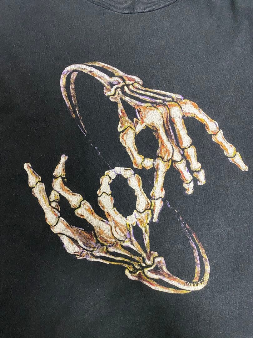 00s KORN TOUR BONE HAND SIGN Tシャツ XL