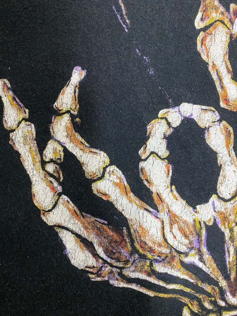00s KORN TOUR BONE HAND SIGN Tシャツ XL-一目惚れして購入