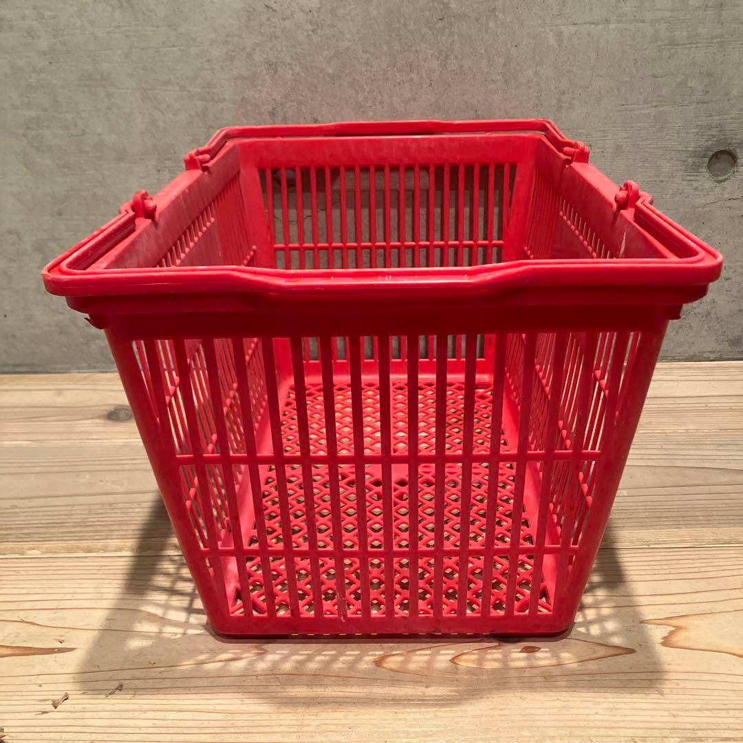 昭和レトロ ダイエー＆グルメシティ 買い物かご レトロポップ 収納