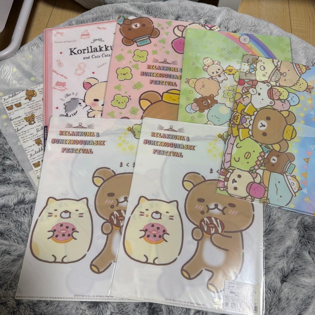 詰め合わせCA】リラックマグッズ ポストカード ノート クリアファイル