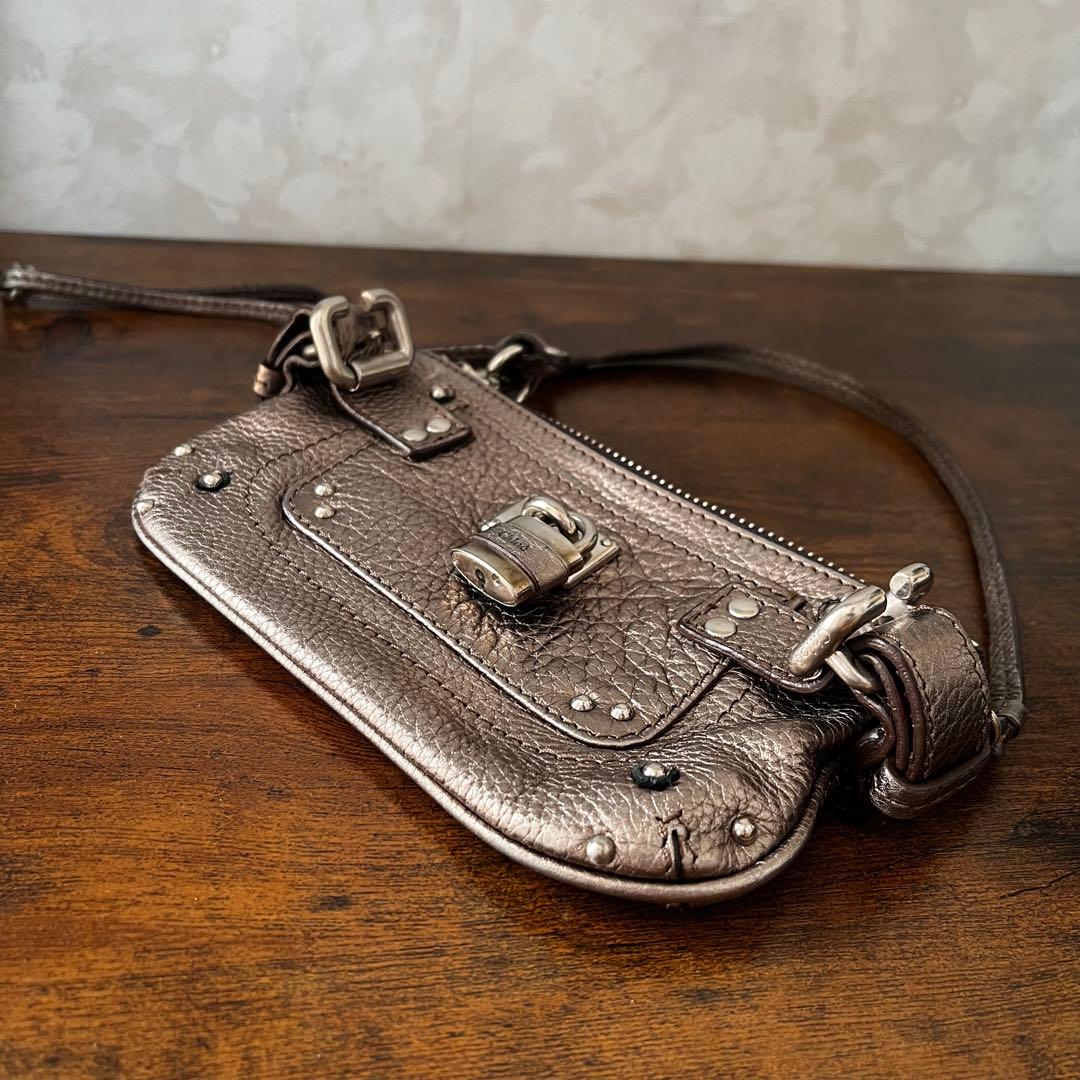 新品同様 美品 Chloe クロエ レザー パディントン ミニバッグ