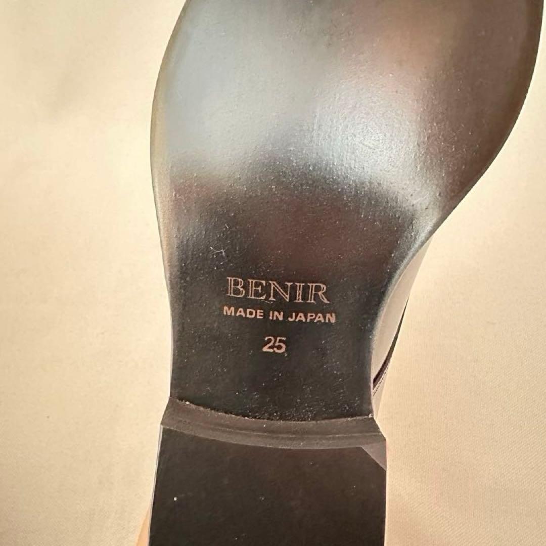 極美品✨ BENIR ベニル ブライダルシューズ プレーントゥ 本革 ブラック
