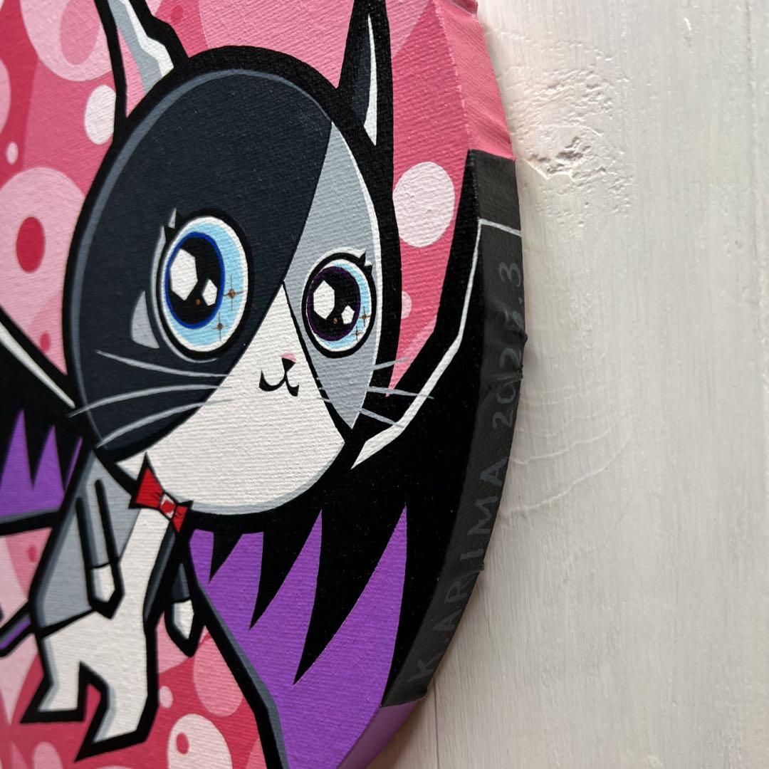 「僕の惑星」｜絵画 原画 抽象画 動物画 猫の絵 アート ドローイング