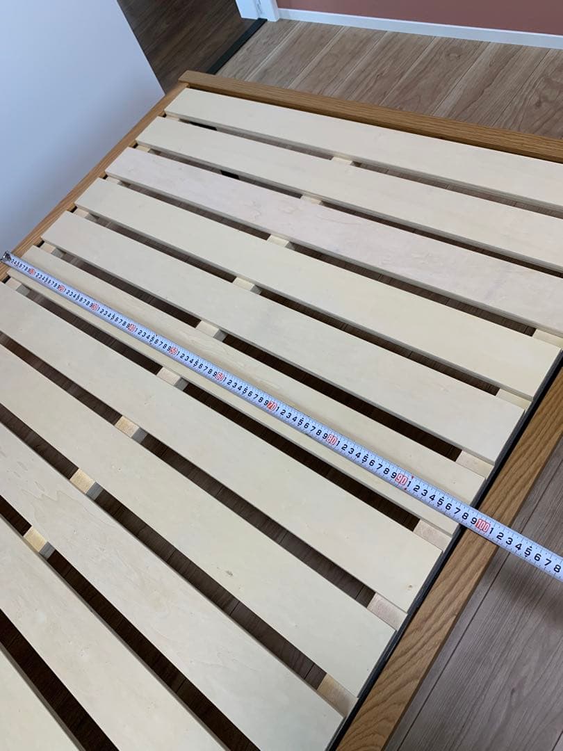 シングル木製ベッド　すのこ式