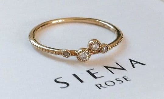 お取り置き★シエナ K10 ダイヤモンド リング 9号 おひつじ座 ゾディアック