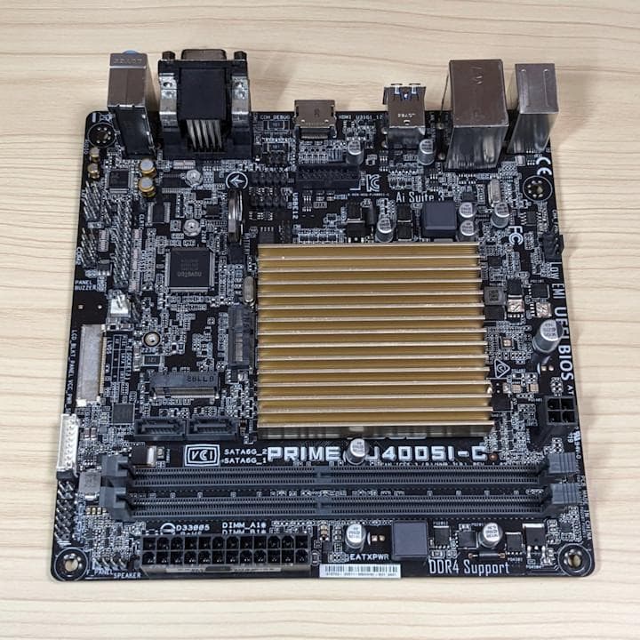 ASUS PRIME J4005I-C Mini-ITX マザーボード【未使用】 - メルカリ