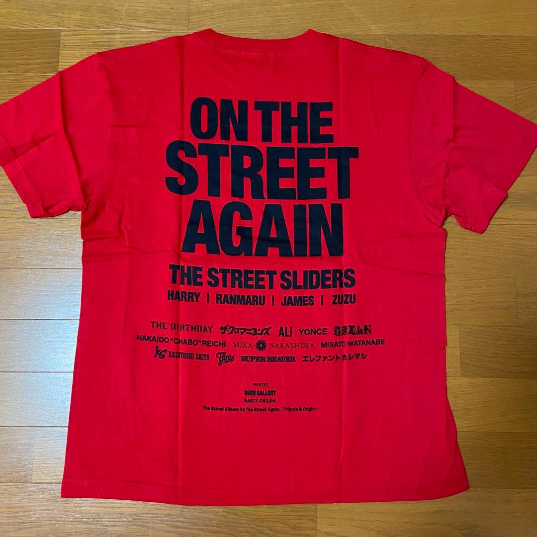 新品未着用】THE STREET SLIDERS 爆オン TEE 赤 Lサイズ - メルカリ