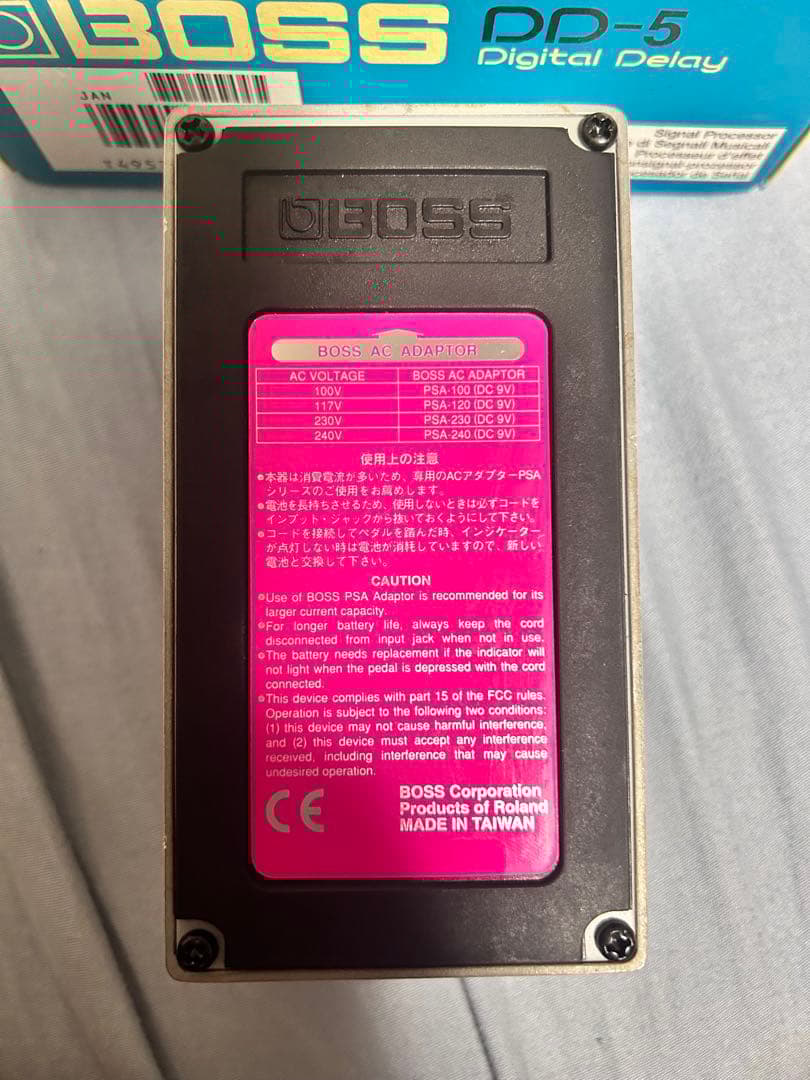 BOSS DD-5 ビンテージ　ピンクラベル　箱付き