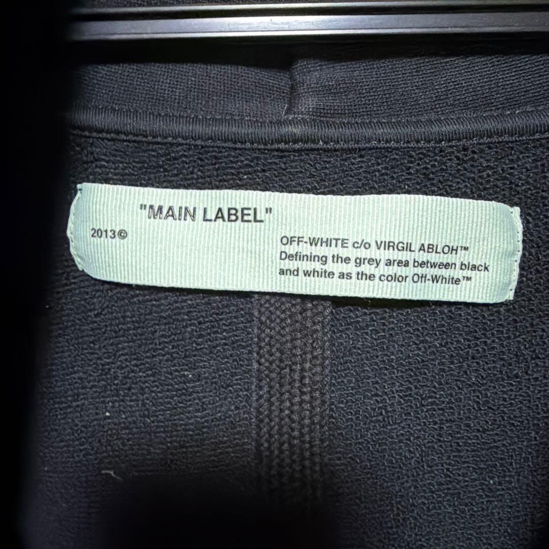 OFF-WHITE オフホワイト18SS ジップパーカー【中古】 1日限定価格