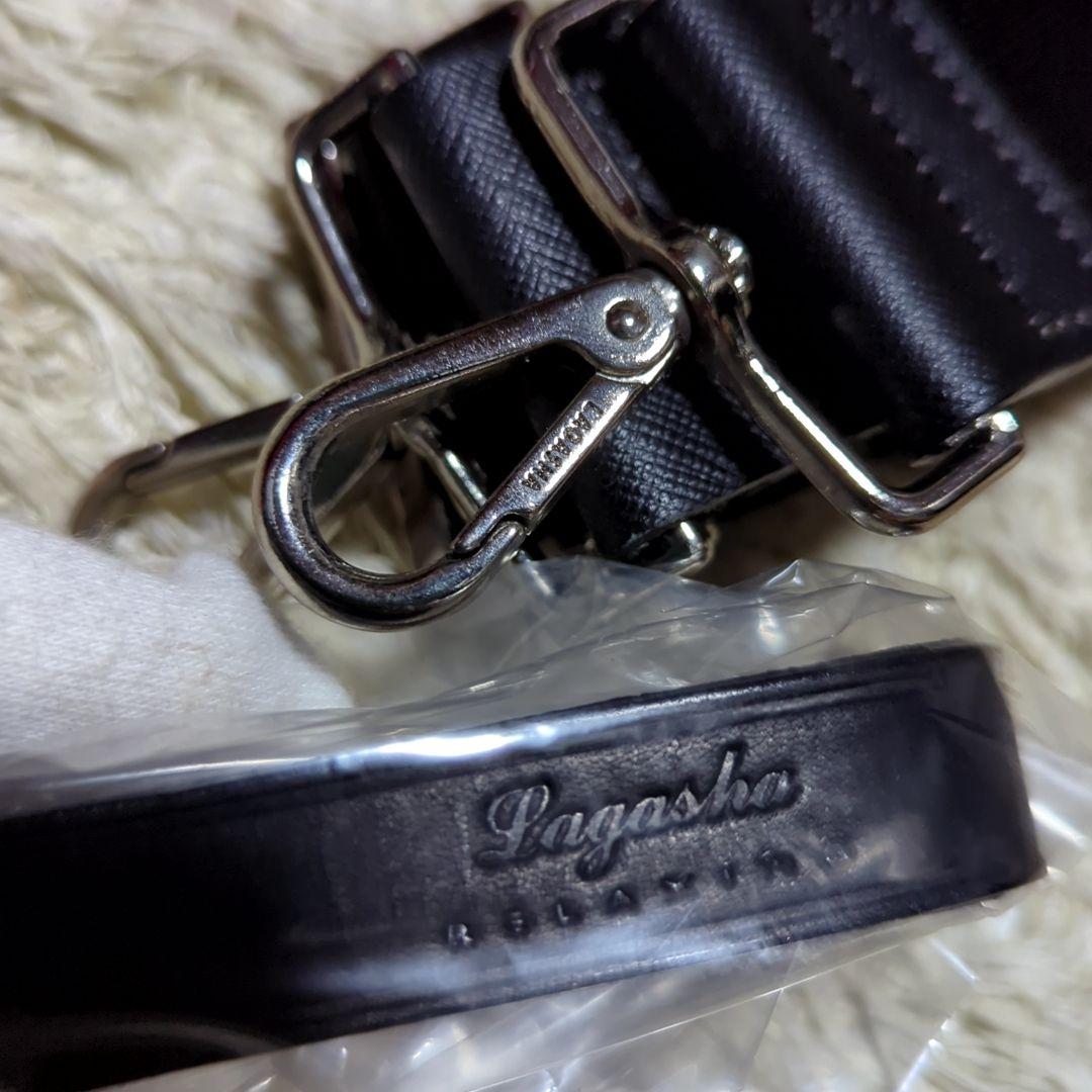 新品Lagasha ナイロン　PUコーティング　牛革　ショルダー　ハンド　バッグ