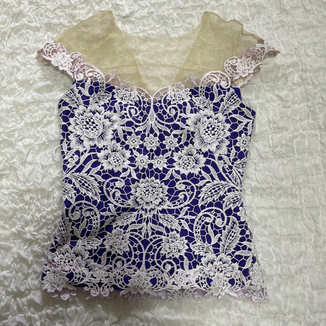 タダシショウジ ♡ツーピース レースが美しいドレス