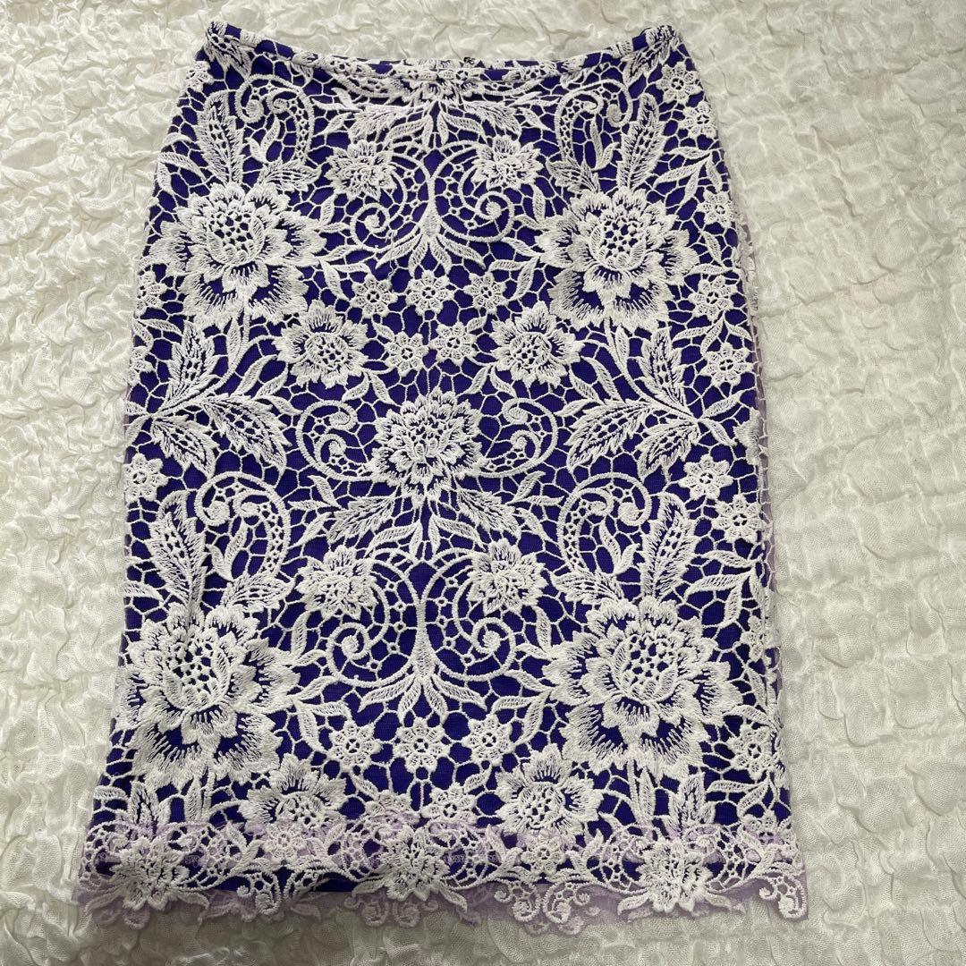 タダシショウジ ♡ツーピース レースが美しいドレス