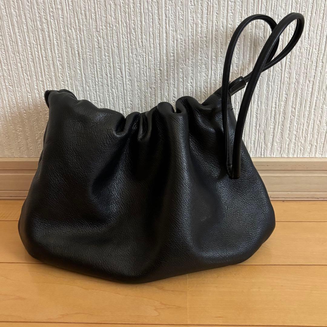 ラシット　レザー巾着4WAYショルダーバッグ