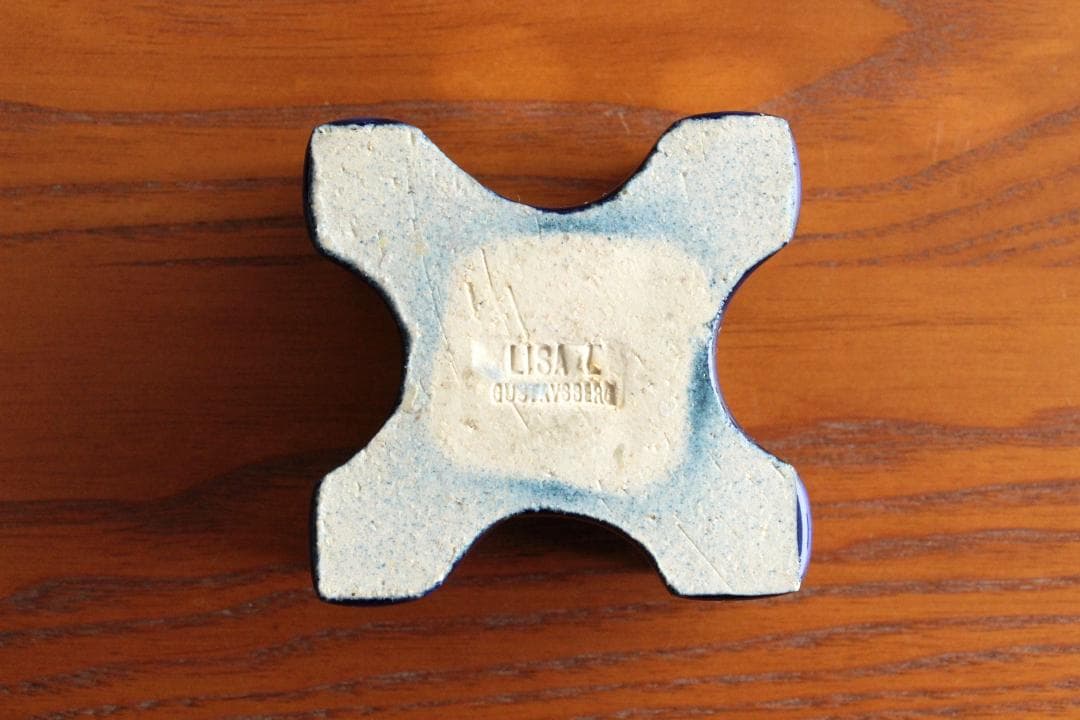 Lisa Larson リサラーソン キャンドルホルダー 紺2