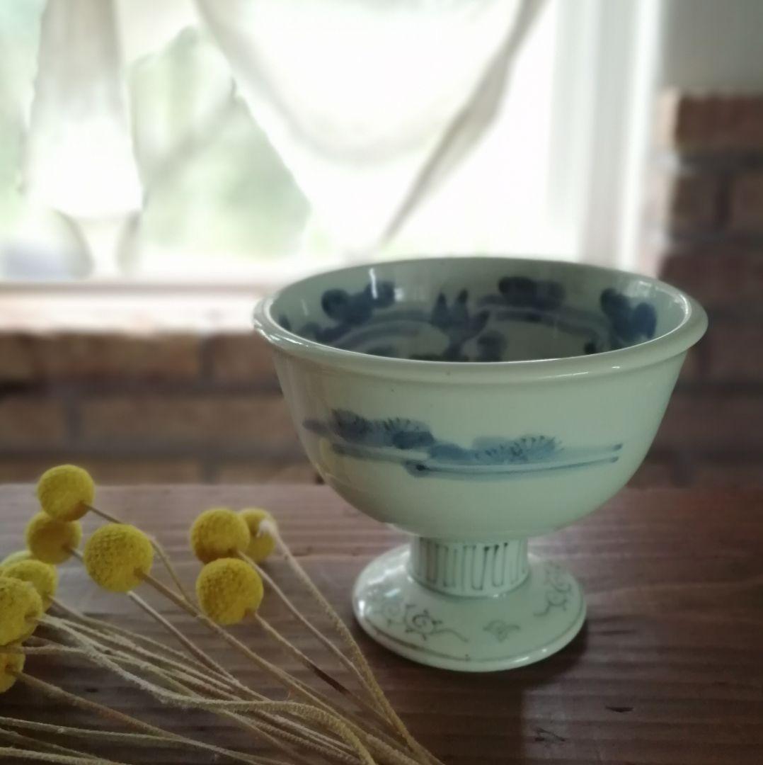 古伊万里 染付 金魚図盃洗 - メルカリ