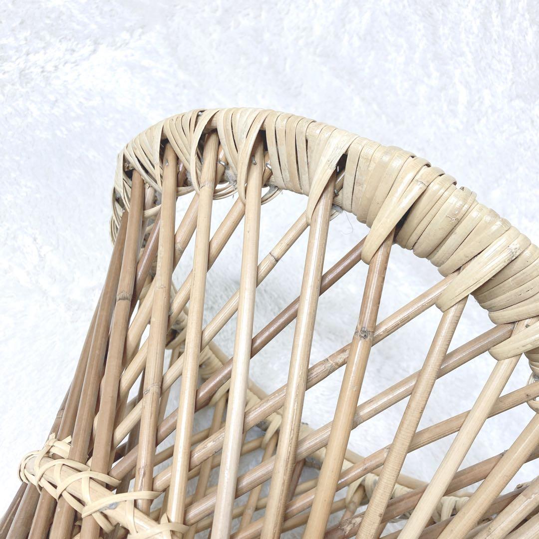 【スツール 籐】ラタン 木内籐材工業 アンティーク家具