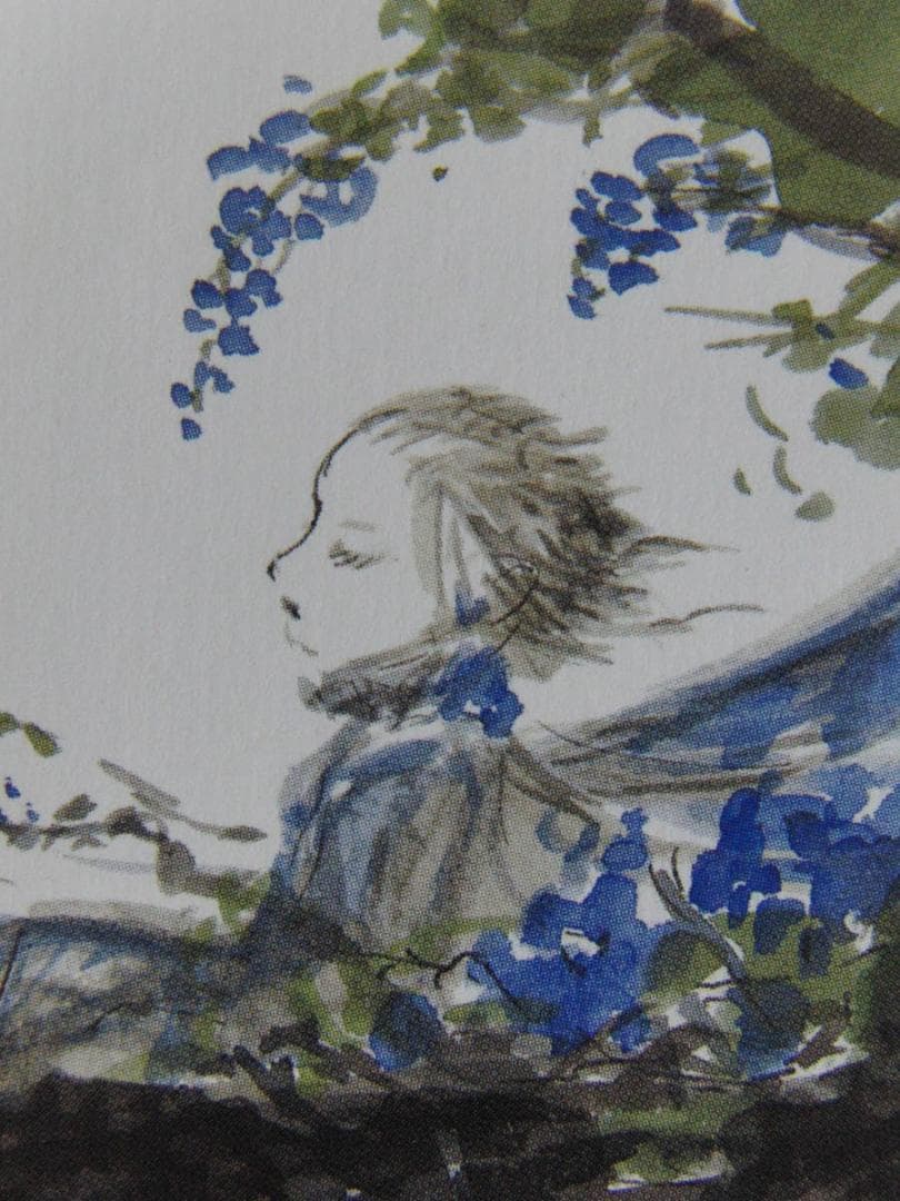 天野喜孝、【妖精シリーズ2008　ブルー】、希少な額装用画集より、状態良好