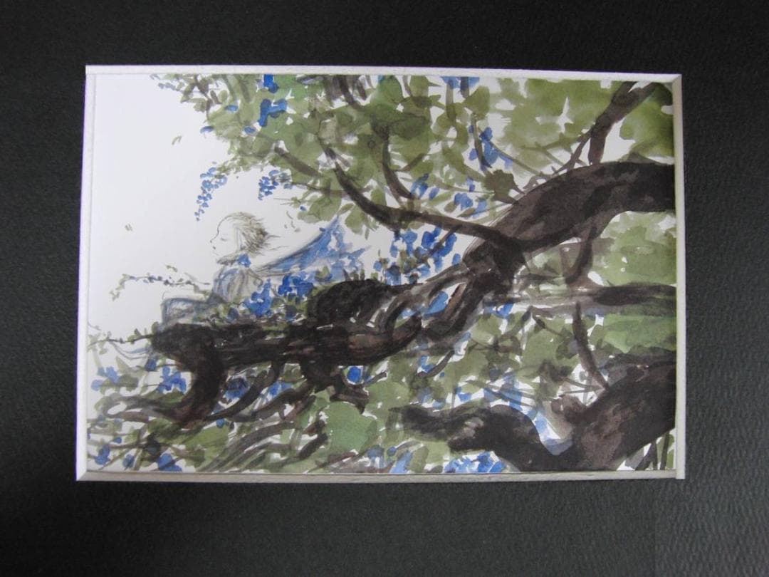 天野喜孝、【妖精シリーズ2008　ブルー】、希少な額装用画集より、状態良好