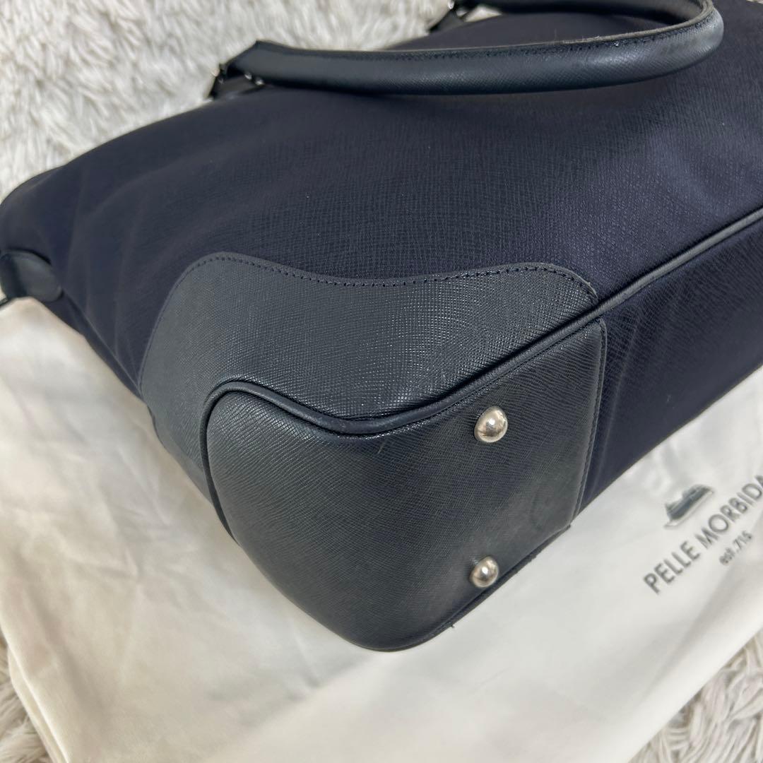 ⭐️美品⭐️ペッレモルビダ キャピターノ 2way ビジネスバッグ トート 紺