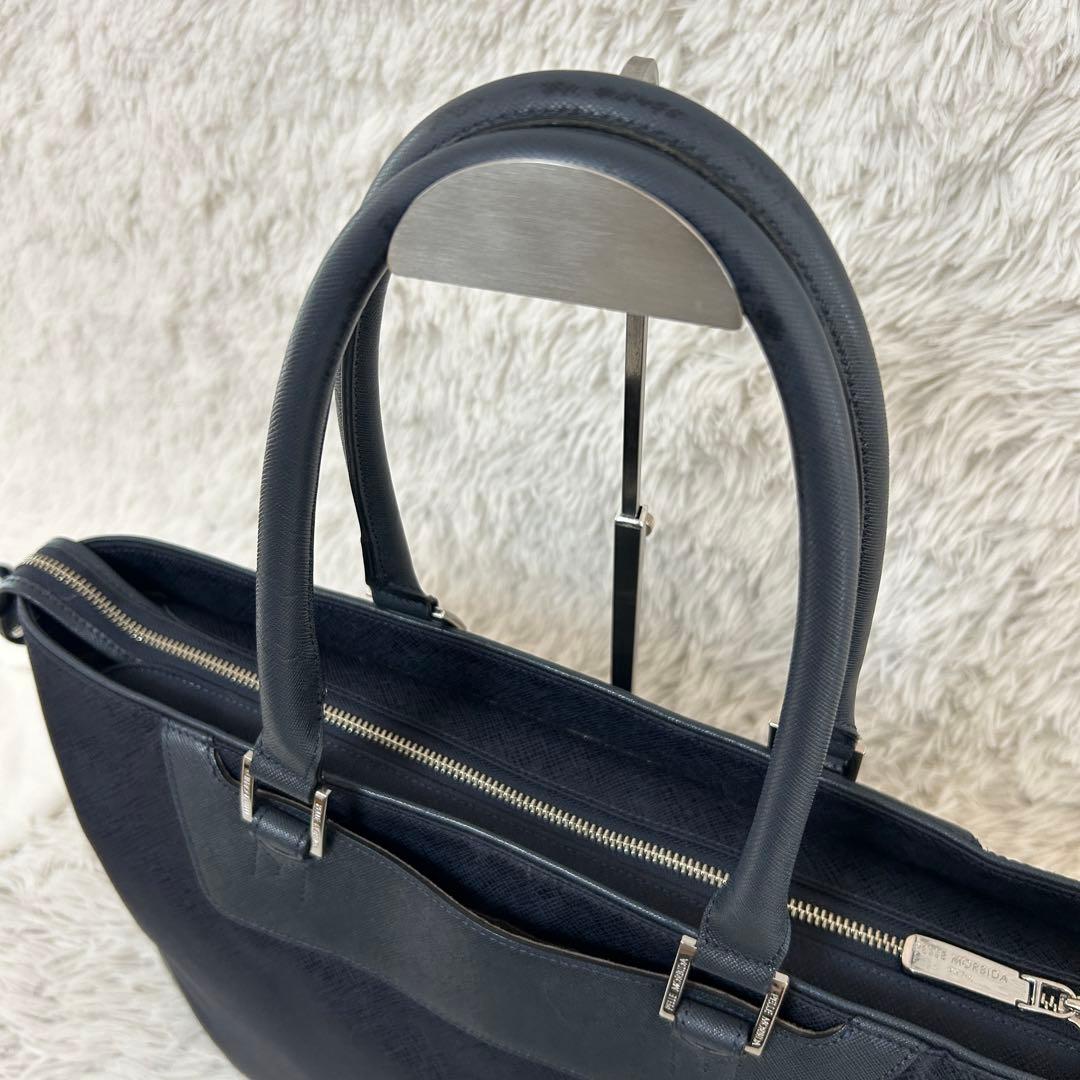 ⭐️美品⭐️ペッレモルビダ キャピターノ 2way ビジネスバッグ トート 紺