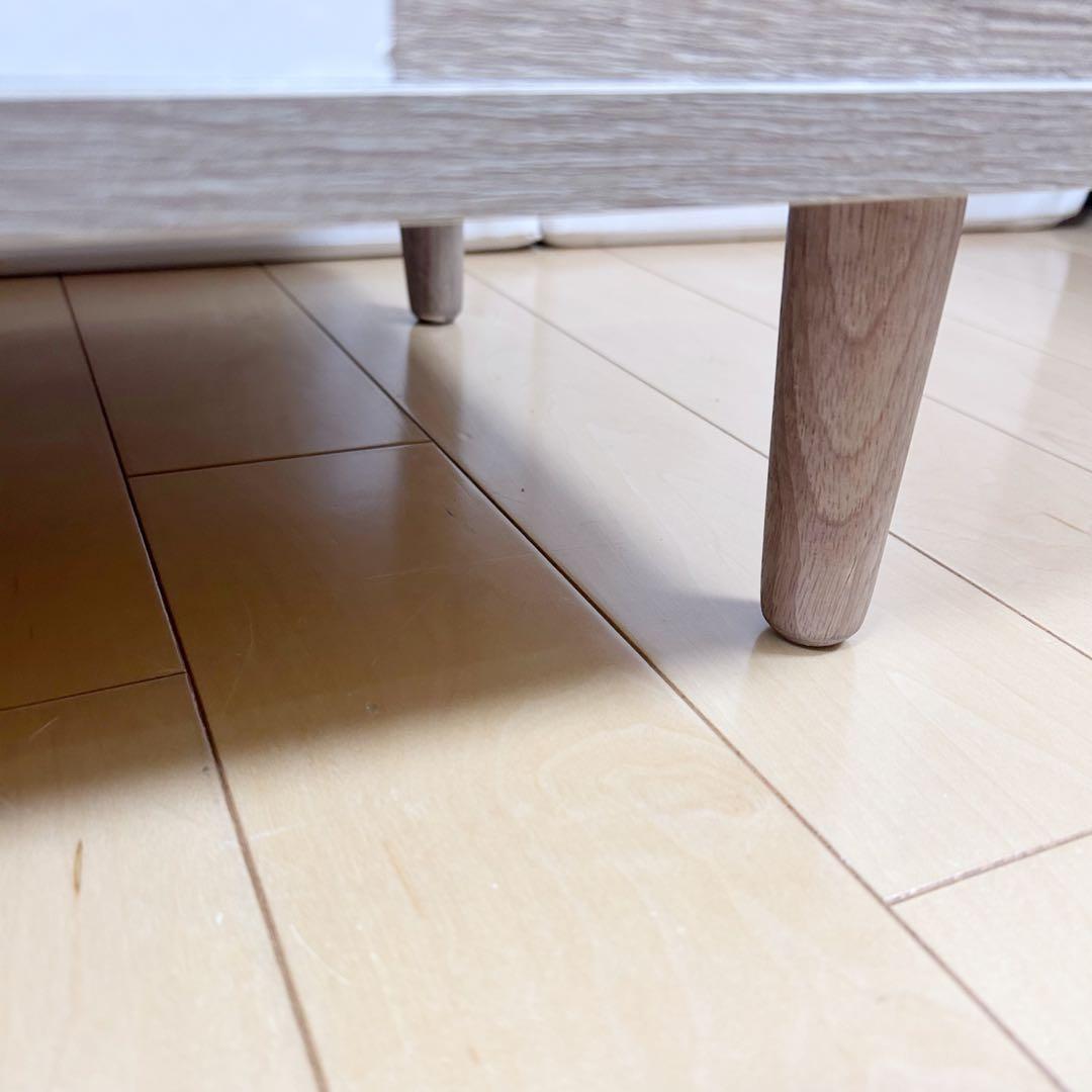 北欧木製ドレッサーテーブル 可動式ミラー付 2way ナチュラル シャルムw85