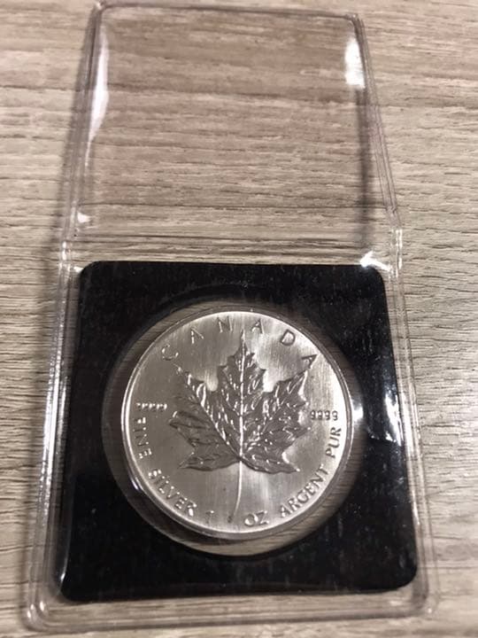 カナダ メイプルリーフ 5ドル 1オンス 銀貨1997年新品未使用