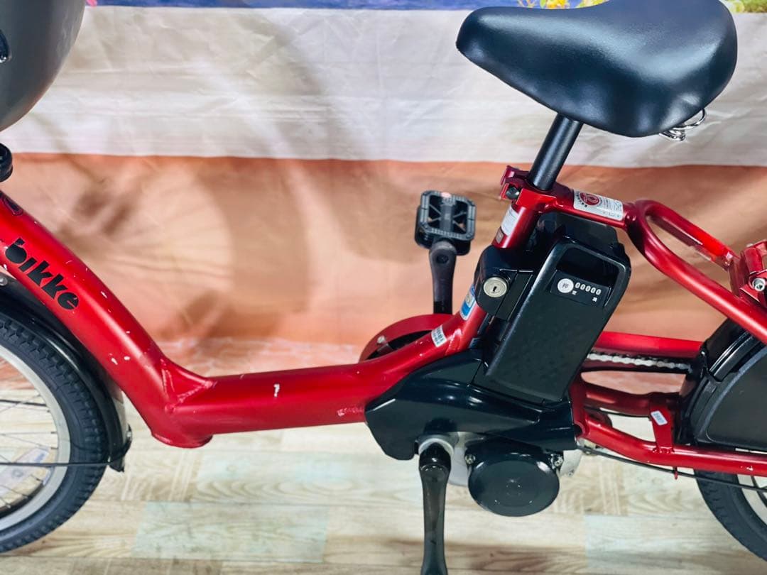 もも　ビッケ16AH⭐️ブリヂストン子供乗せ電動自転Y2887