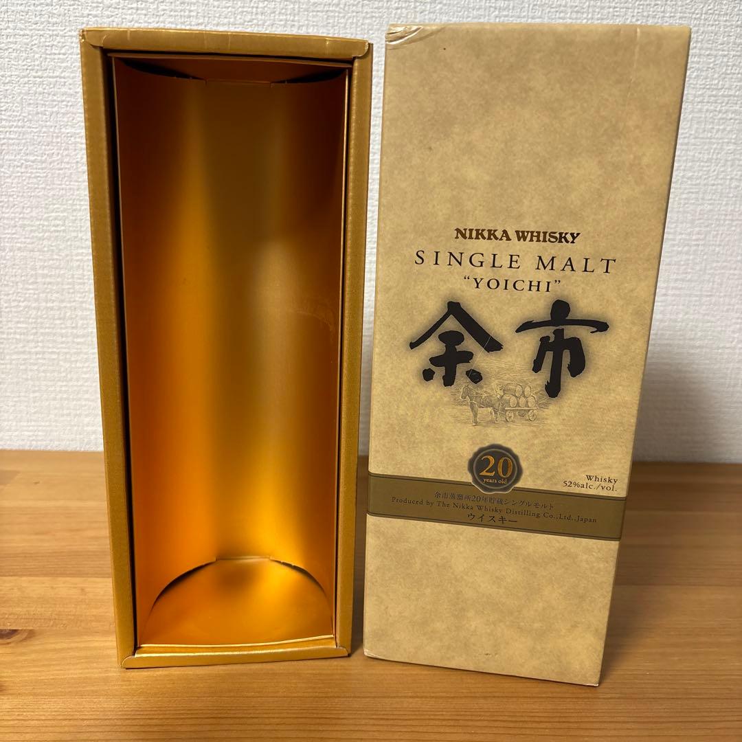 ニッカ 余市20年 シングルモルト ニッカウイスキー 未開封 箱付き
