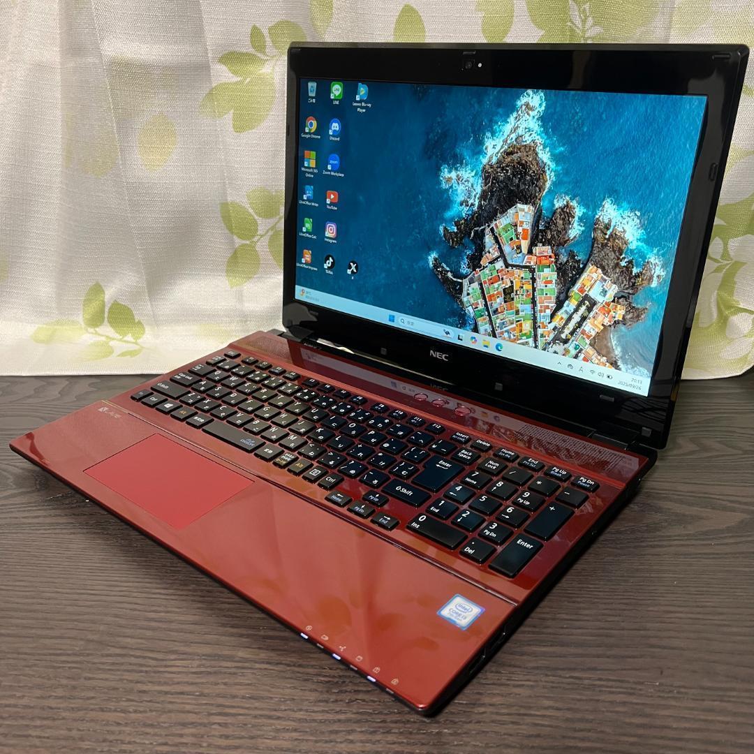 NEC LAVIE✨SSD256GB☆メモリ8GB☆Core i3☆レッド - メルカリ