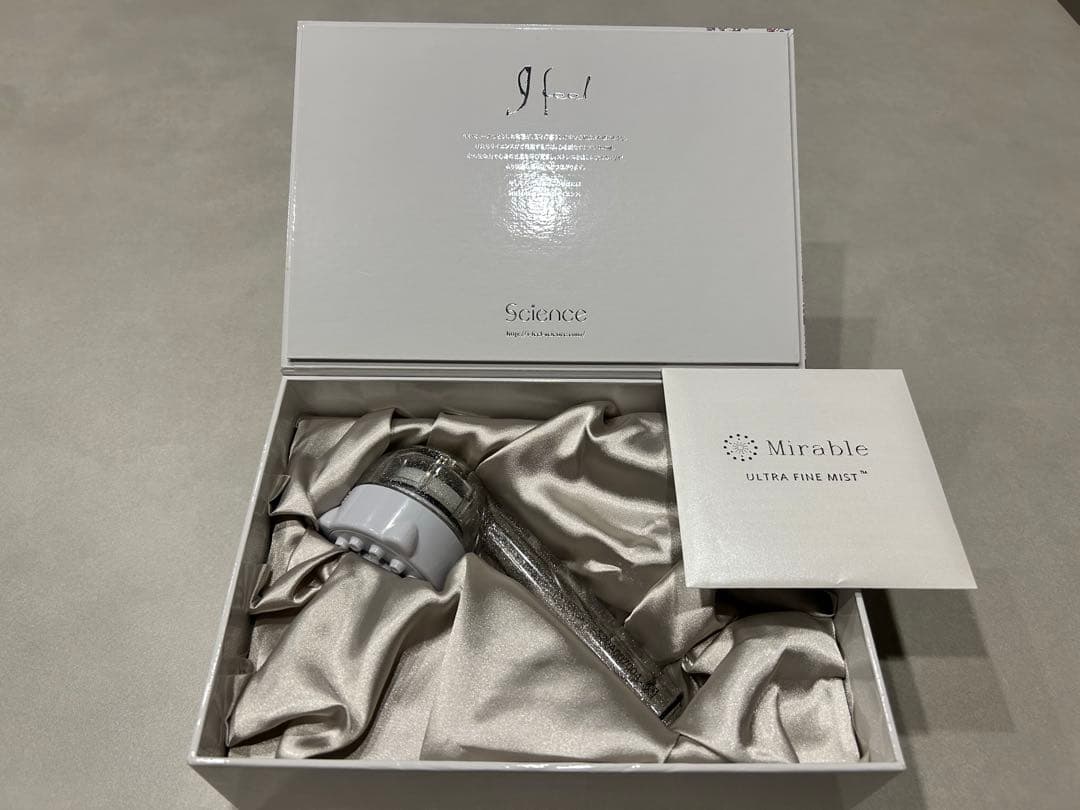 ミラブルプラス ウルトラファインミスト シャワーヘッド 箱、オープナー付き サイエンス サイエンス ウルトラファインミスト ミラブルplus