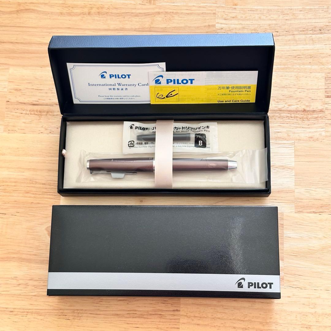 PILOT エラボー 万年筆 軟細字 ブラウン FE25SR-BNSF国際保証書