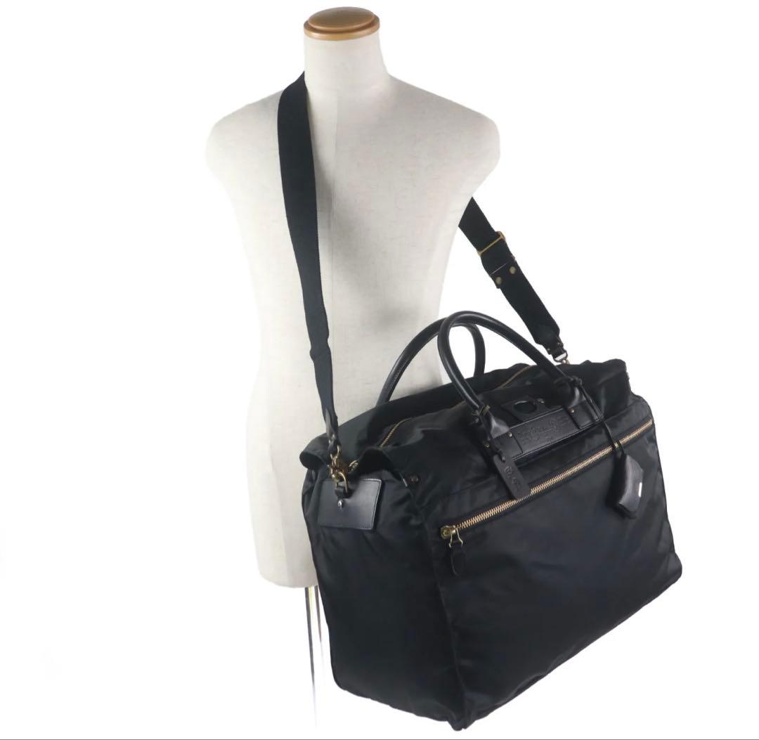 極美品 Felisi フェリージ P3 ボストン ブラック イタリア製