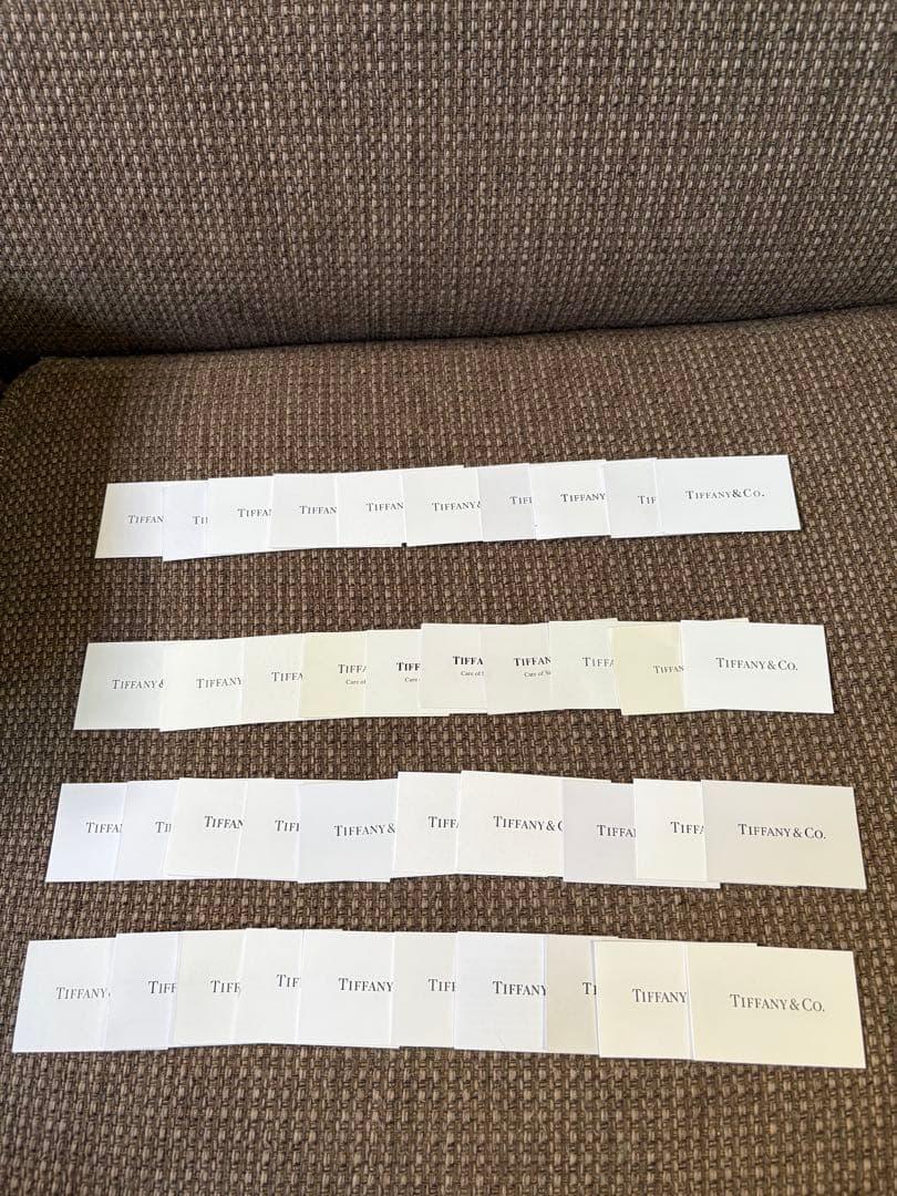 正規品　Tiffanyティファニー　取扱説明書（英語版）40枚セット 正規品 Tiffanyティファニー 取扱説明書（英語版）40枚セット 正規品