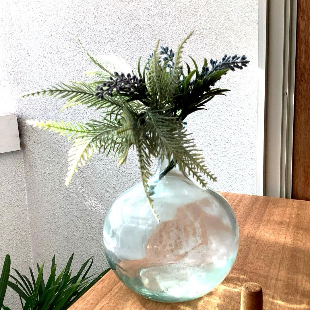 イタリアSVE 社 シードルガラス瓶(フラワーベース・オブジェ)ヴィンテージ