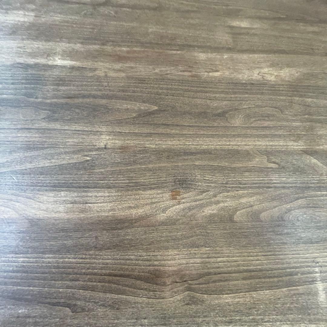 ダイニングテーブル　ウォールナット調　引き出し付き