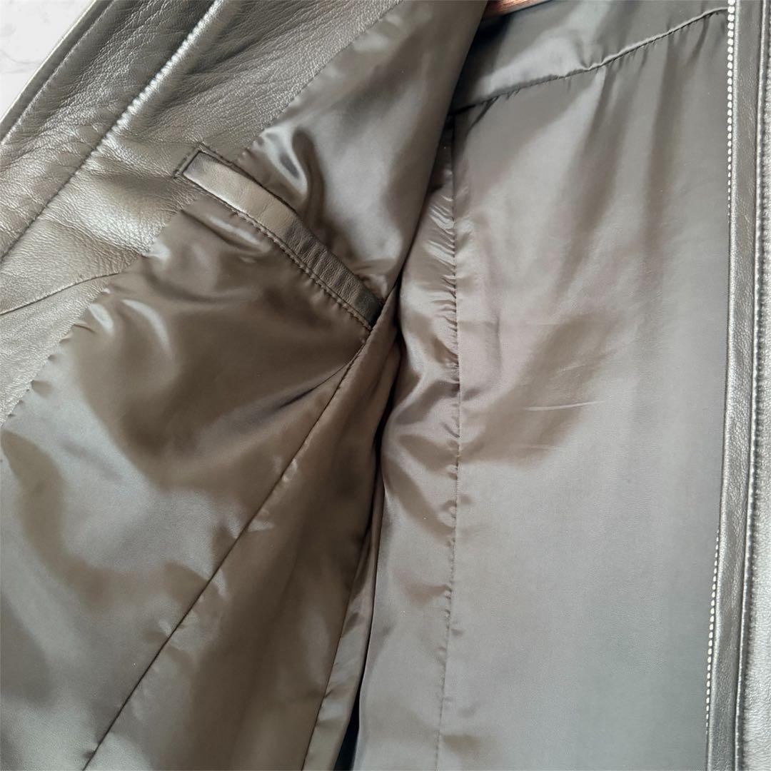 1/3まで値引中！】【試着のみ美品】【ラムレザージャケット】【Lサイズ】