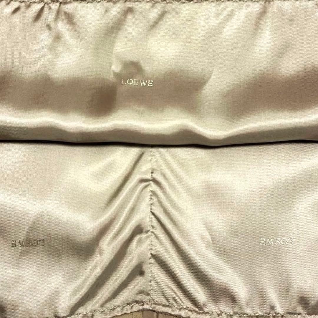 未使用✨LOEWE✨ロエベ ラムレザースカート 羊革 ベージュ　44