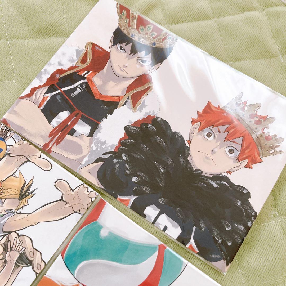 ハイキュー ポストカード 原画展 春の3匹猫 50枚セット ハイキュー!!展