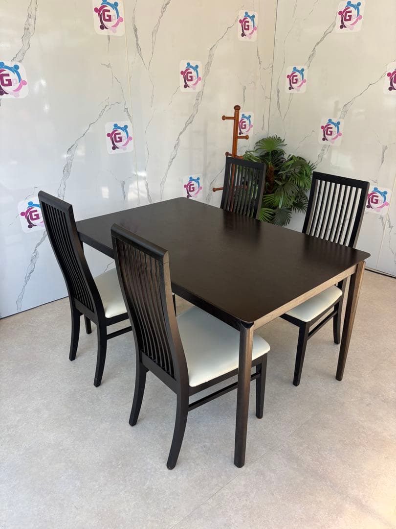 IDC大塚 ダイニングテーブルセット（6人掛け）DM-G F014 1350